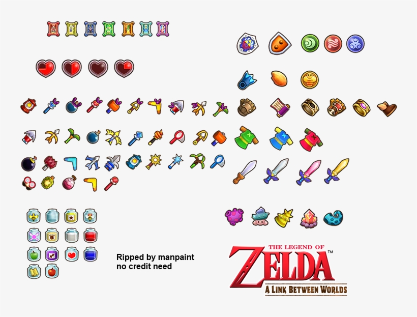 Items - Legend Of Zelda, transparent png #3365671