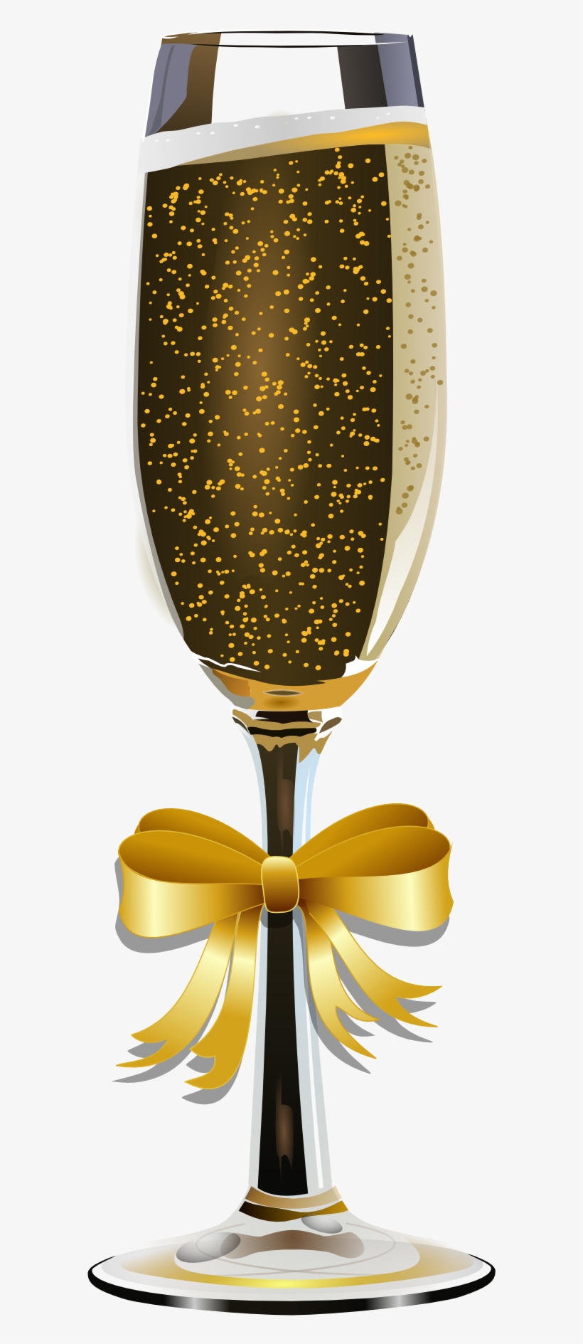Champagne Glass Clip Art With Bubbles - Cafepress Champagne Glass Sticker, transparent png #3366162