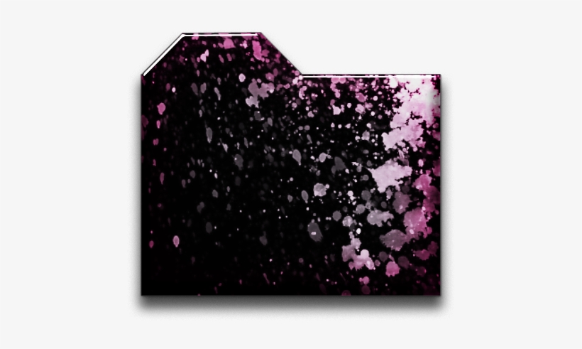 Black And Pink Folder Icons - Icon, transparent png #3366226