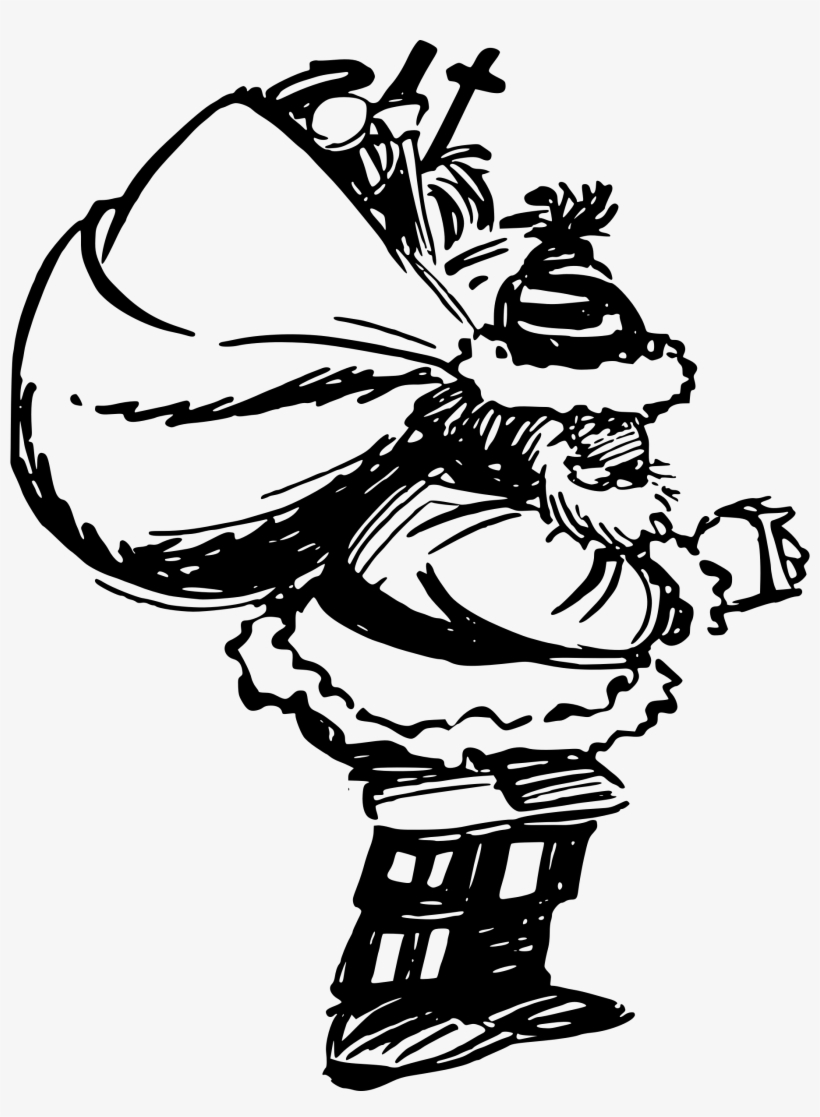 This Free Icons Png Design Of Sketch Santa, transparent png #3366449