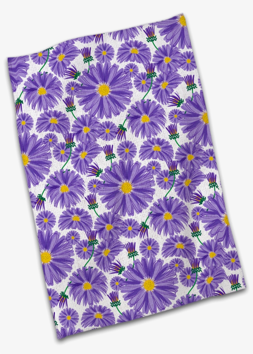 Aster Garden Tea Towel - Platycodon Grandiflorus, transparent png #3366452