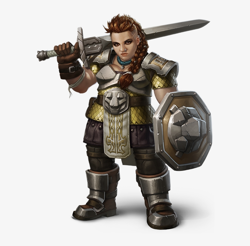 View Samegoogleiqdbsaucenao Female Dwarf Warrior , - Female Dwarf Fighter, transparent png #3368015