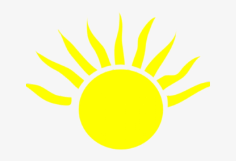 Sunshine Clipart Half - Mitad De Un Sol, transparent png #3368073