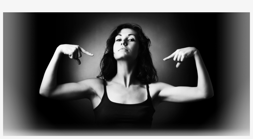 Are You Ready To Become A Badass Soul-seeking Warrior - Black And White Strong Arm Woman, transparent png #3368124