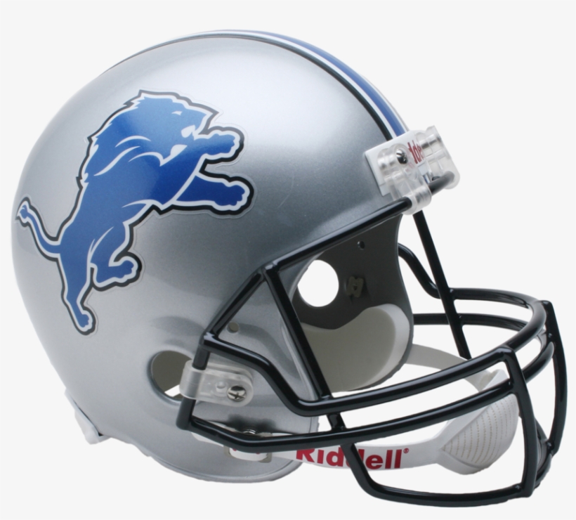 Riddell Deluxe Replica Helmet - Nfl Helmets Lions, transparent png #3368741