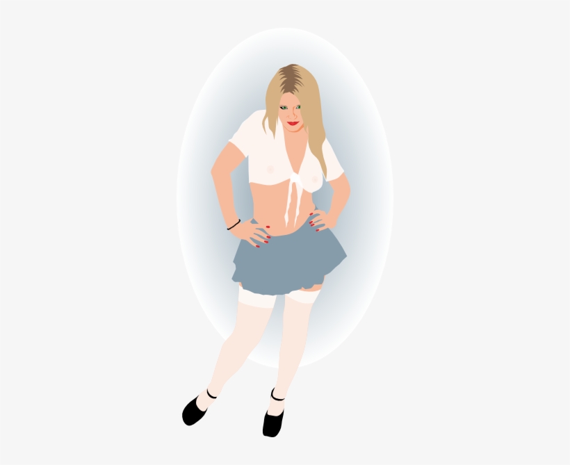 School Girl - Cartoon, transparent png #3369605