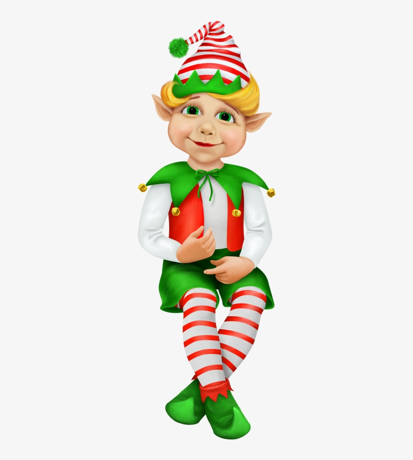 Gifs Tubes De Natal - Father Christmas Elves, transparent png #3369850