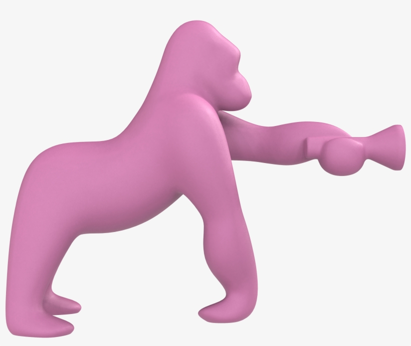 06 Qeeboo Kong By Stefano Giovannoni Pink - Kong Qeeboo, transparent png #3370264