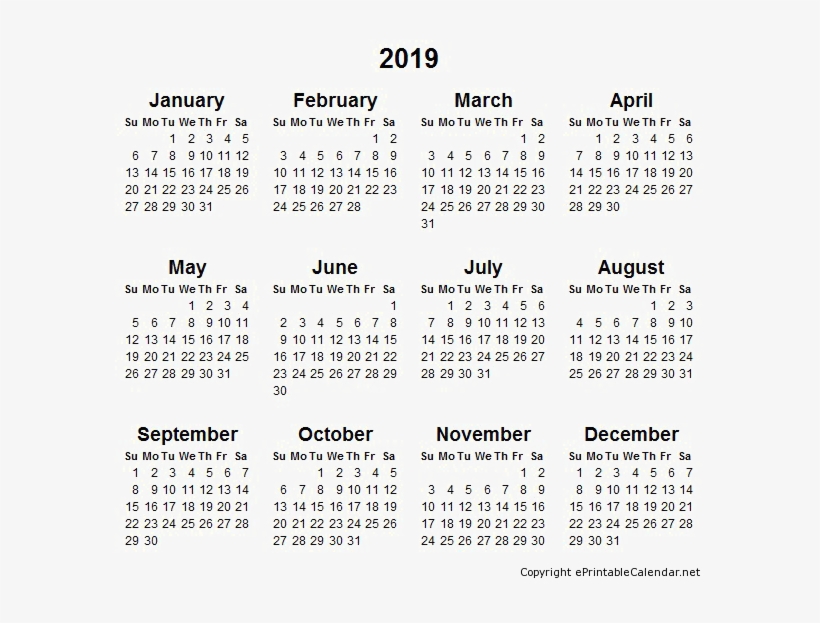 19 Calendar Png Free Download 19 Full Year Calendar Free Transparent Png Download Pngkey
