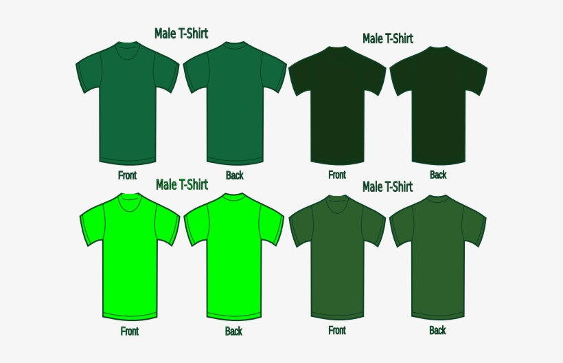 T Shirt Template Green, transparent png #3370534