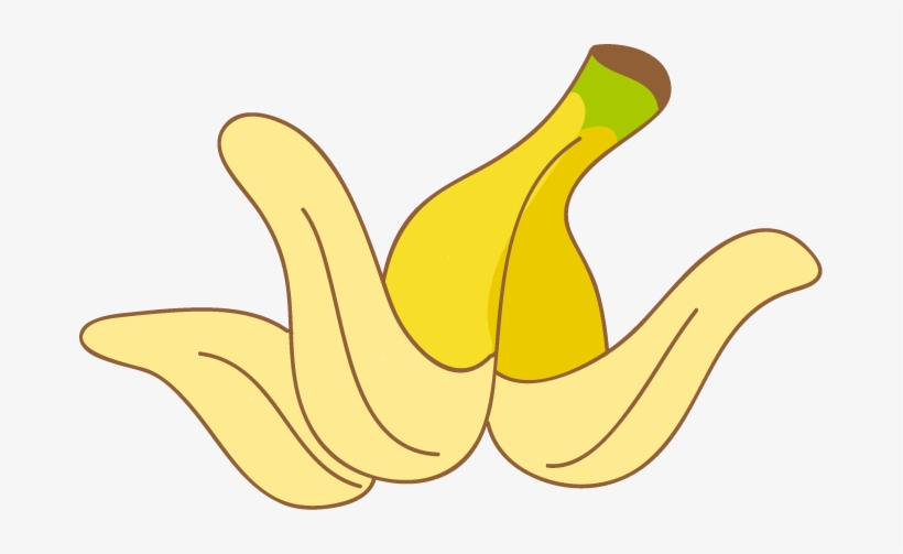 Banana Skin Draw Clipart Png - Banana Peel Clipart Png, transparent png #3372321