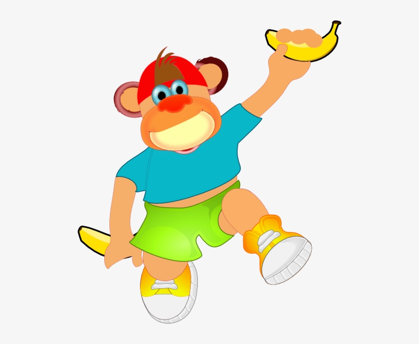 How To Set Use Monkey Holding Banana Svg Vector, transparent png #3372539