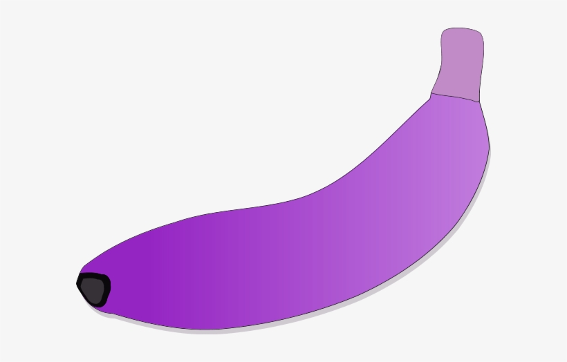Purple Clipart Banana - Purple Banana Clipart, transparent png #3372615