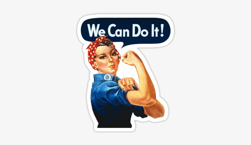 We Can Do It Sticker - Rosie The Riveter, transparent png #3372846