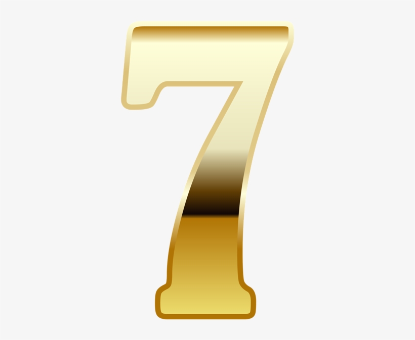 Gold Number Seven Png Image - Gold Number Seven Clipart, transparent png #3373384