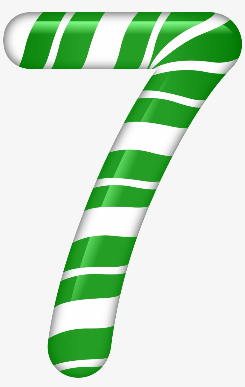 Number Seven Candy Style Png Clip Art Image, transparent png #3373703