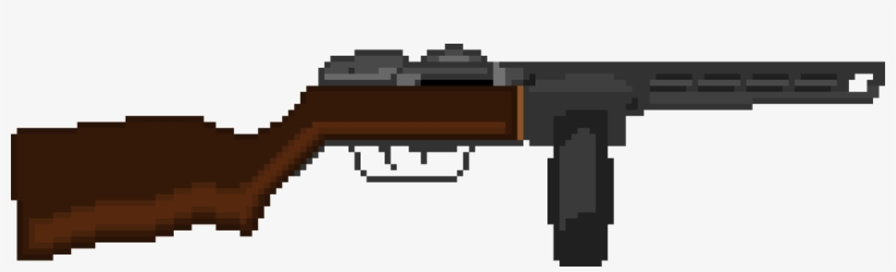 Ppsh-41 - Pixel Art, transparent png #3373944