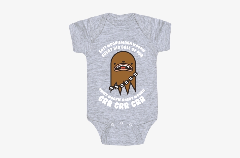 Soft Wookie Warm Wookie Great Big Ball Of Fur Baby - Daddy Game Onesies, transparent png #3375497
