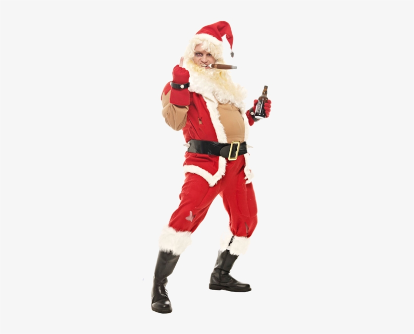 Bad Santa Costume - Santa Dress Up Funny, transparent png #3375499