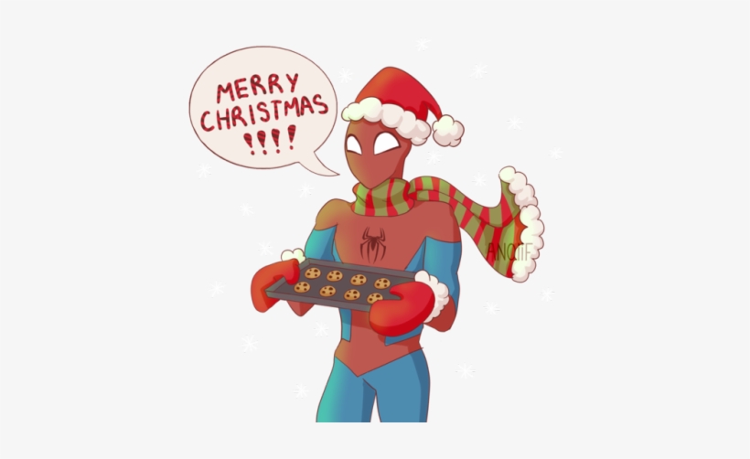 A Quick Christmas Spidey I Made For A Friend Happy - Art, transparent png #3375502