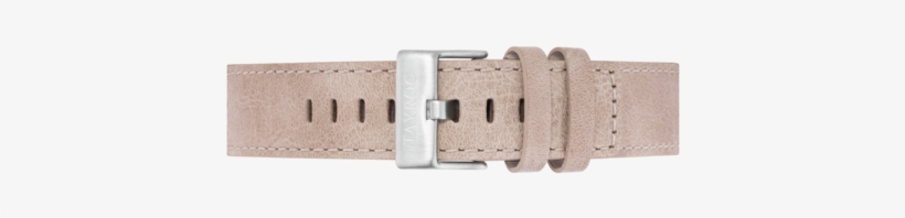 Sand Leather Strap/silver Buckle - Strap, transparent png #3375771
