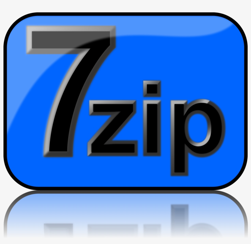 This Free Icons Png Design Of 7zip Glossy Extrude Blue, transparent png #3376820