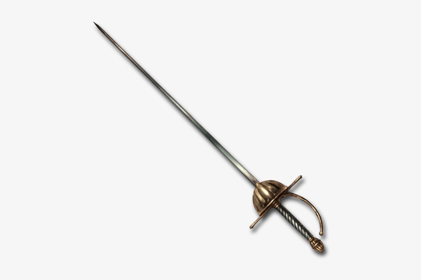 Bronze Rapier - Rapier Fantasy Png, transparent png #3376987