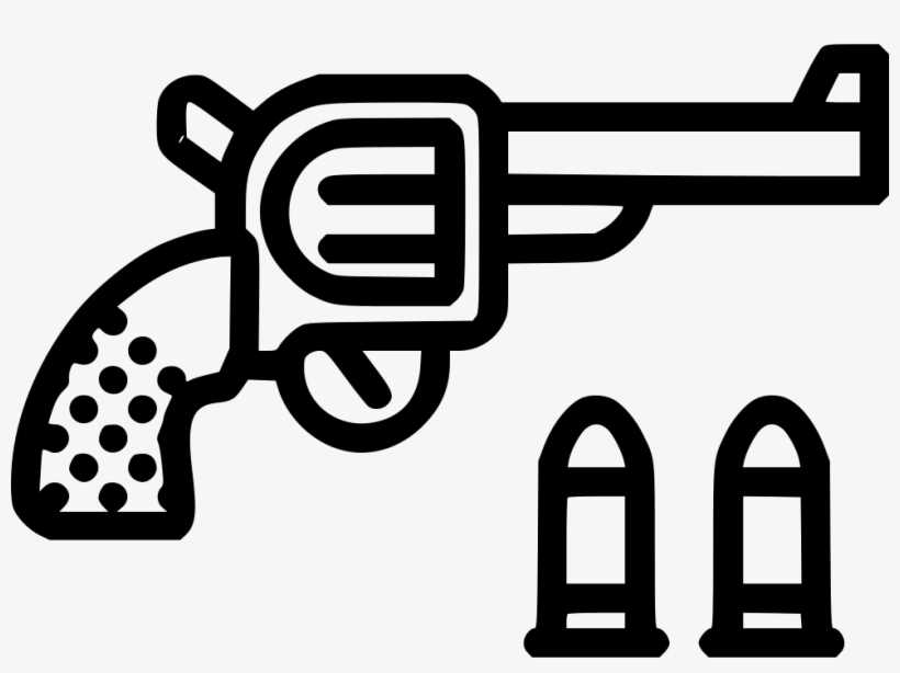 Colt Revolver Comments - Bullet Vector, transparent png #3377019