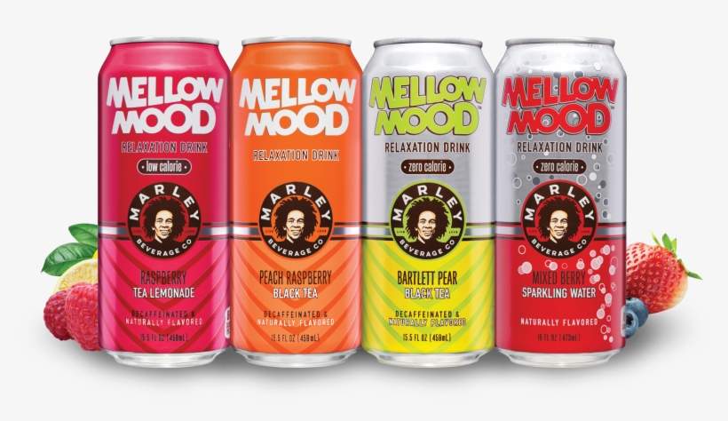 Aluminum Cans, Packaging Redesign, Millennials, Marley - Marley Mellow Mood Black Tea, Peach Raspberry - 15.5, transparent png #3377113