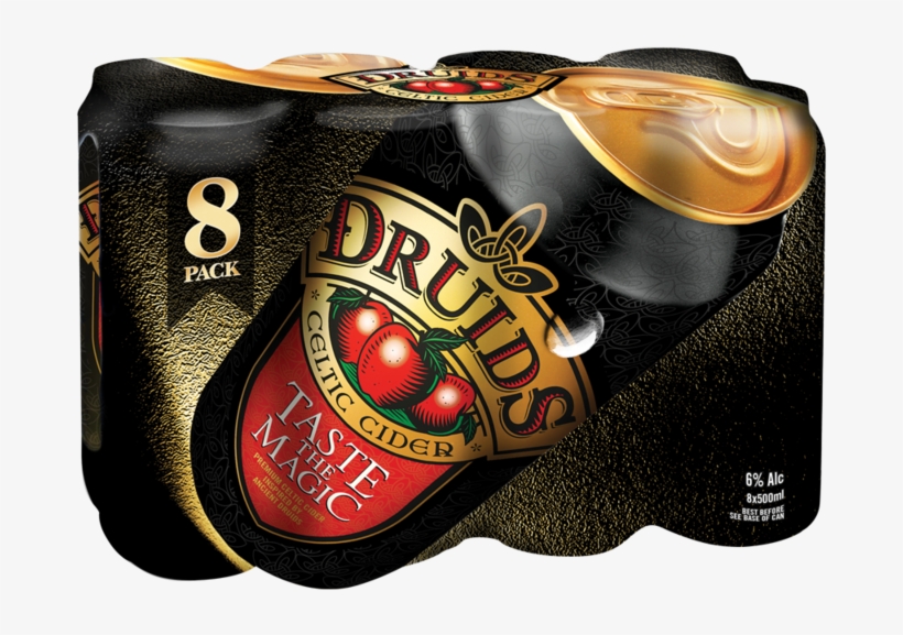 Druids Premium Celtic Cider 8 X 500ml Cans - Druids 8 Pack, transparent png #3377736