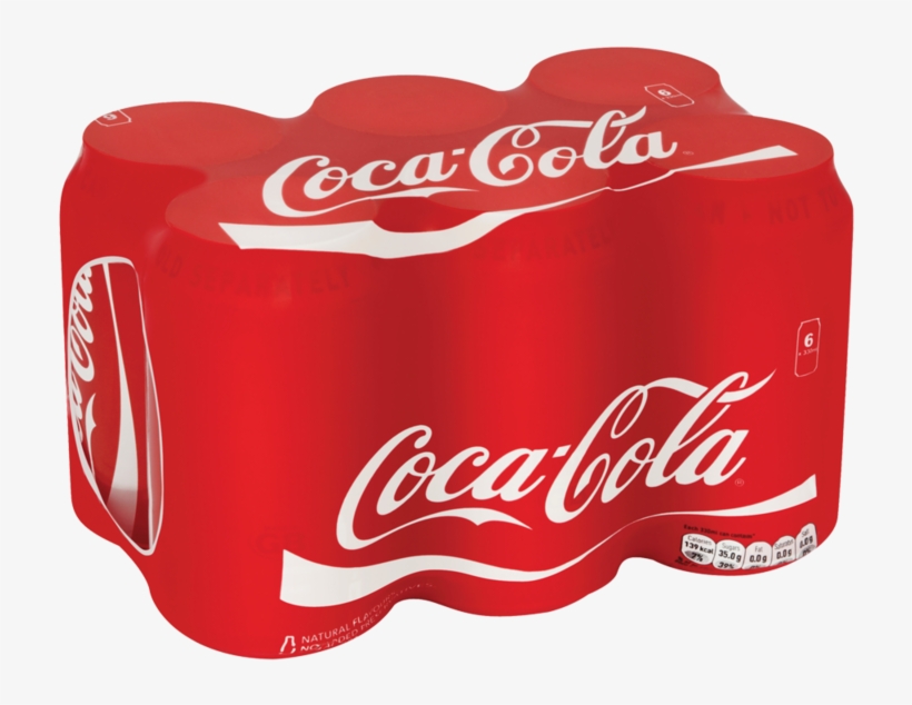 Coca Cola 6 X 330ml Cans - Coca Cola Cans 6, transparent png #3377883