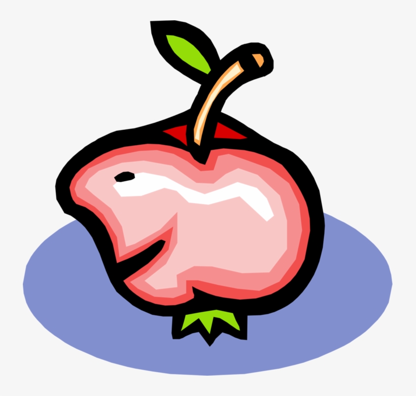 Vector Illustration Of Anthropomorphic Red Apple, transparent png #3379195