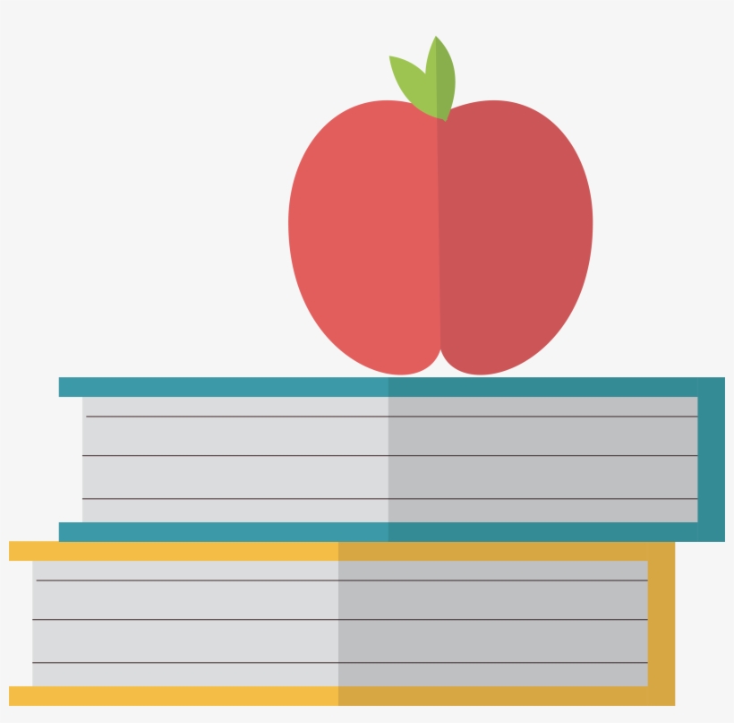 Books With Apple Png - Apple With Books Logo, transparent png #3379342