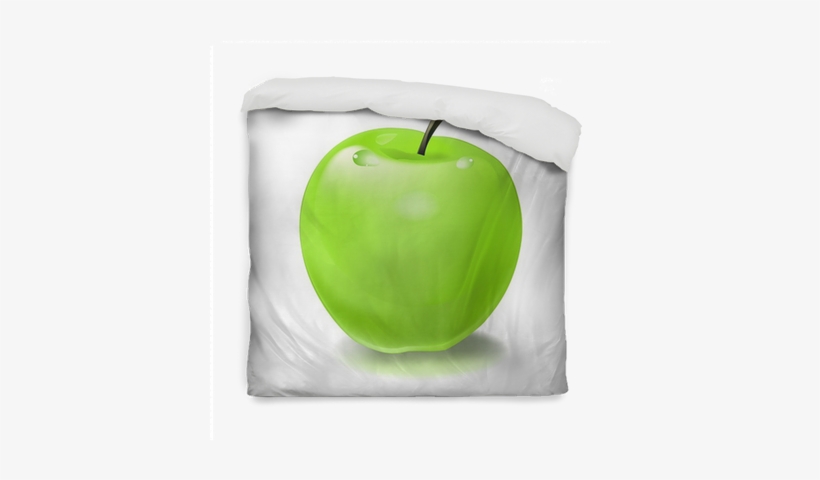 Green Apple Vector Illustration Duvet Cover • Pixers® - Granny Smith, transparent png #3379523