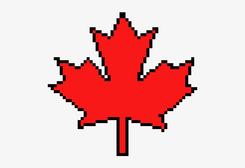 Canada Maple Leaf - Maple Leaf Pixel Art, transparent png #3380342
