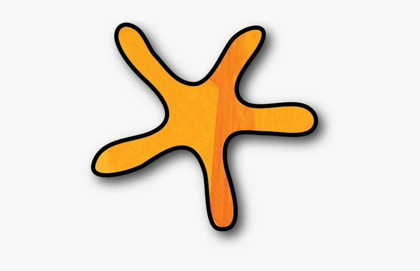 Orange Starfish, transparent png #3380661