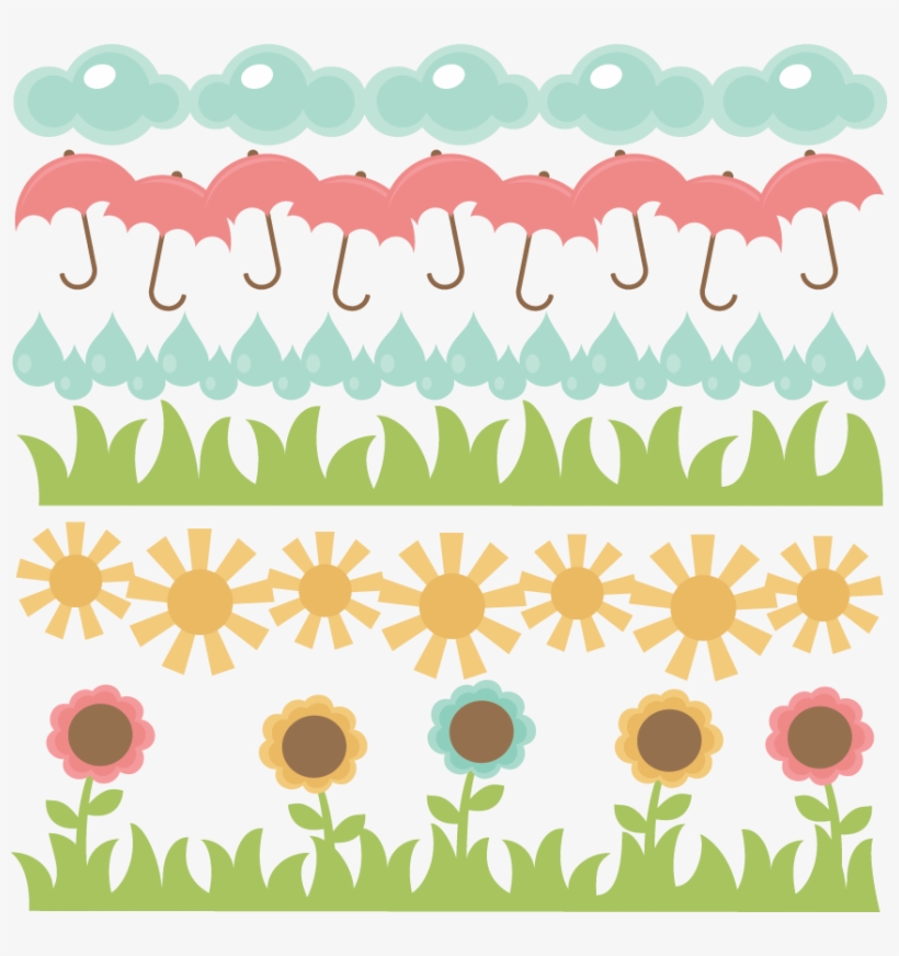 Spring Borders Svg Cut Files Free Svg Files Free Svg - Miss Kate Cuttables Grass, transparent png #3380907