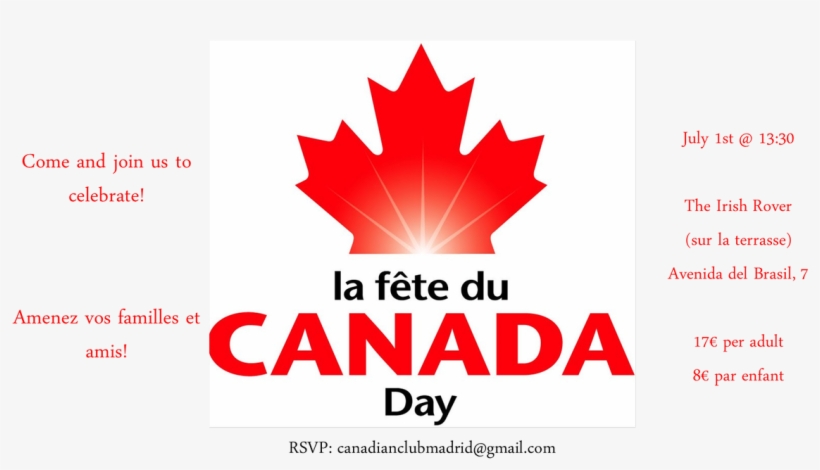 Canada In Spain On Twitter - Fête Du Canada 2017, transparent png #3380983