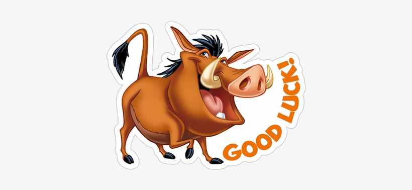 Viber Sticker «timon & Pumbaa» - Wigglewalls 6" Pumba Warhog Lion King Movie Animal, transparent png #3381021