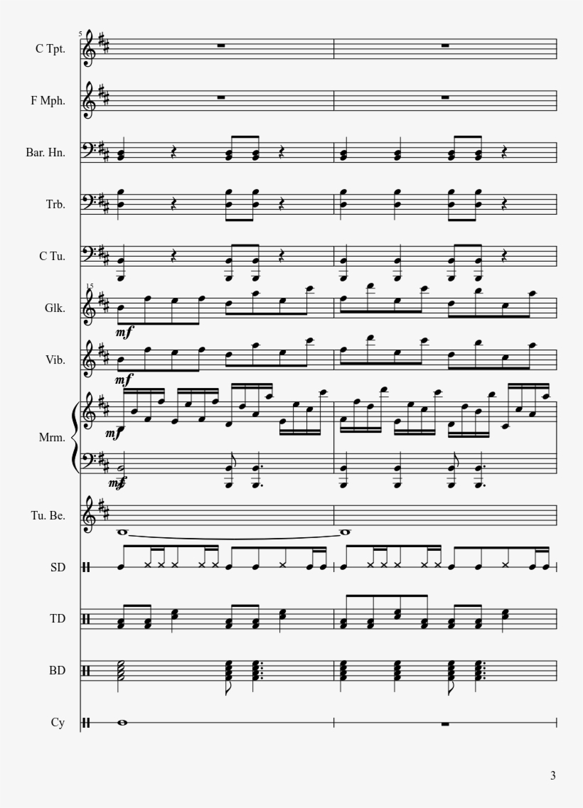 Ddc Six Stage/boss Sheet Music 3 Of 55 Pages - Sheet Music, transparent png #3381220