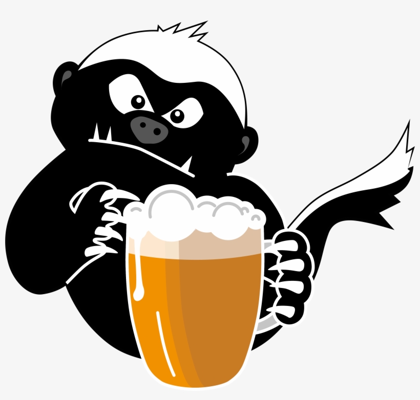 Honeybadger Beer Logo Final - Honey Badger, transparent png #3381737