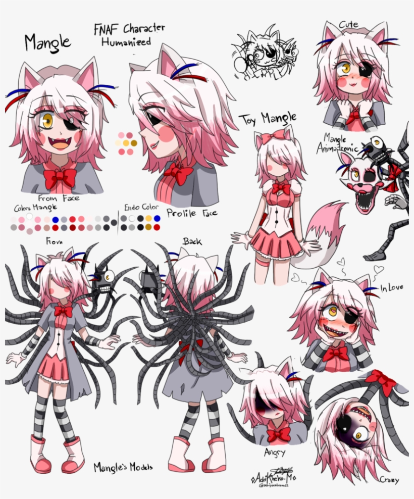 Clipart Royalty Free Download Ballora Drawing Humanized - Fnaf 2 Human Mangle, transparent png #3381826