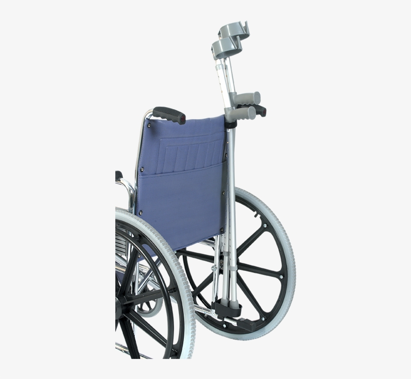 Crutch And Walking Stick Holder For Wheelchairs - Crutches Holder For Wheelchair, transparent png #3381911