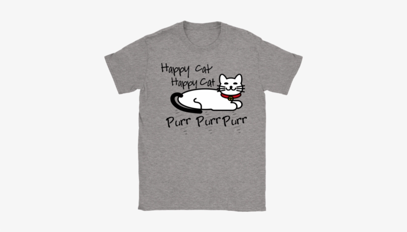 Happy Cat Happy Cat Pur Pur Pur ~ Women's Gildan Tee - Black Panther Adidas Shirt, transparent png #3381954