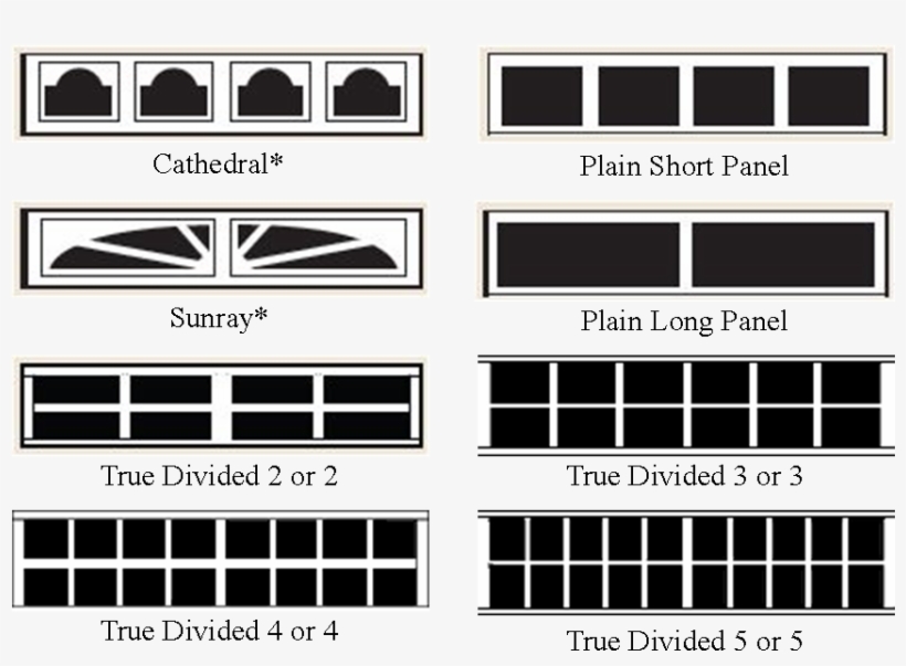 Trad Wood 450 Windows - Glass Options For Garage Doors, transparent png #3382013