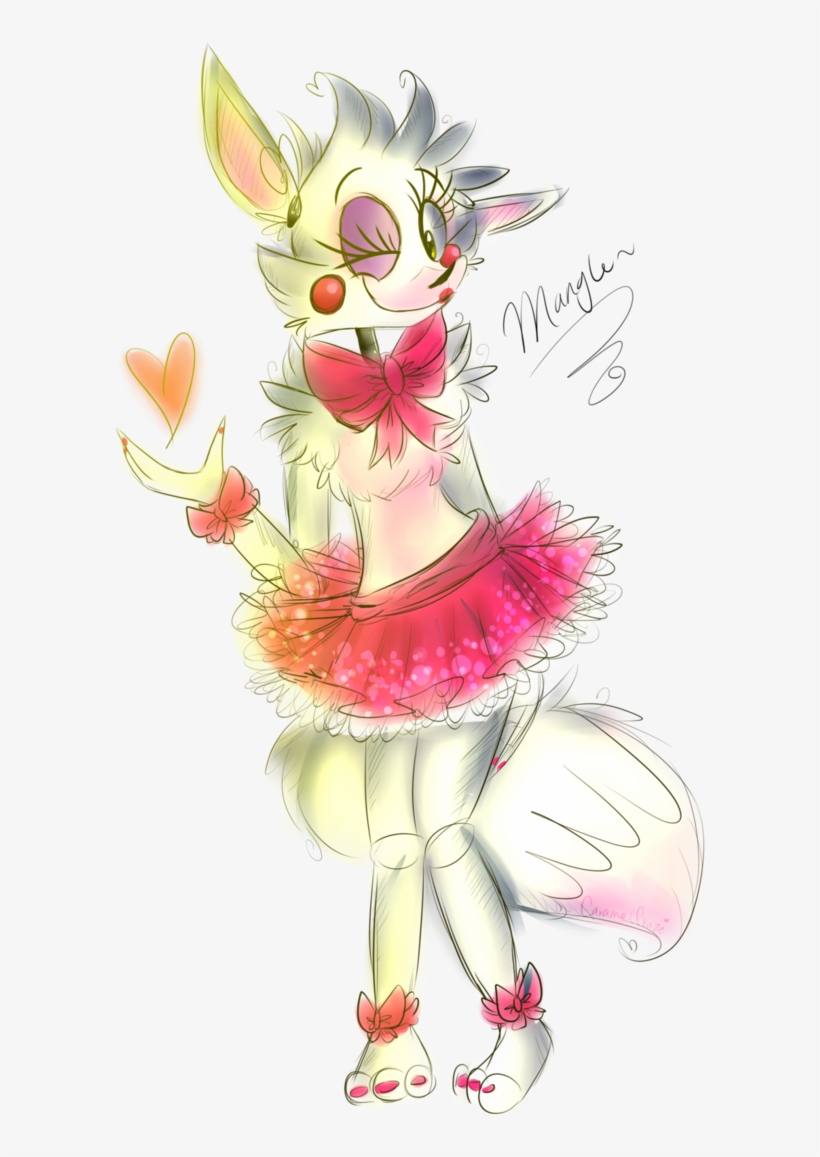 By Caramelcraze On Deviantart - Fnaf Caramelcraze Mangle, transparent png #3382032