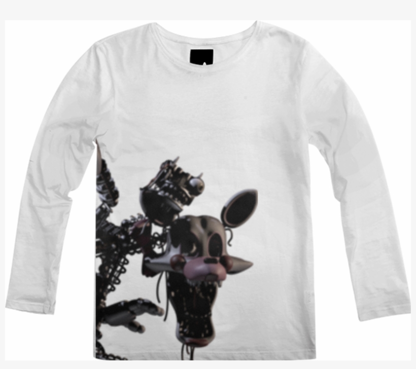 Shop Mangle Long Sleeve Shirt By Hipster Jack Ii - Fnaf Fanfiction Mangle X Male Reader, transparent png #3382097