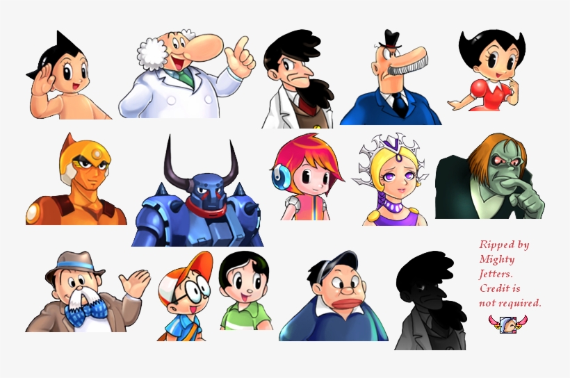 Character Portraits - Astro Boy Characters Names, transparent png #3382155