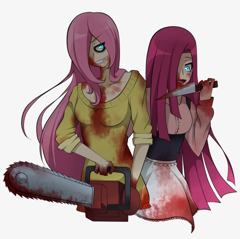 Alucrazymind, Blood, Chainsaw, Clothes, Fluttershed, - Cartoon, transparent png #3382372