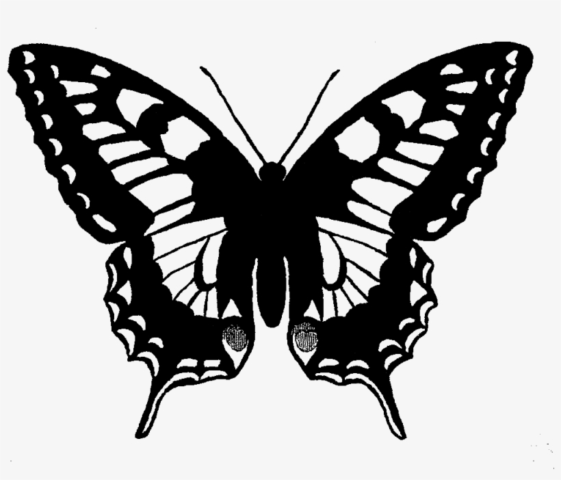 Digital Butterfly Clip Art - Swallowtail Butterfly Clip Art, transparent png #3382373